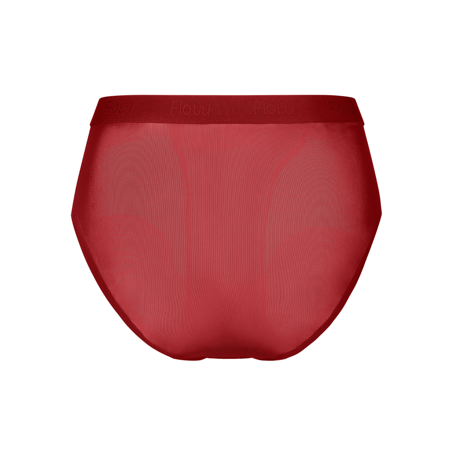 Everyday Flow Brief - high rise (mesh) - deep red