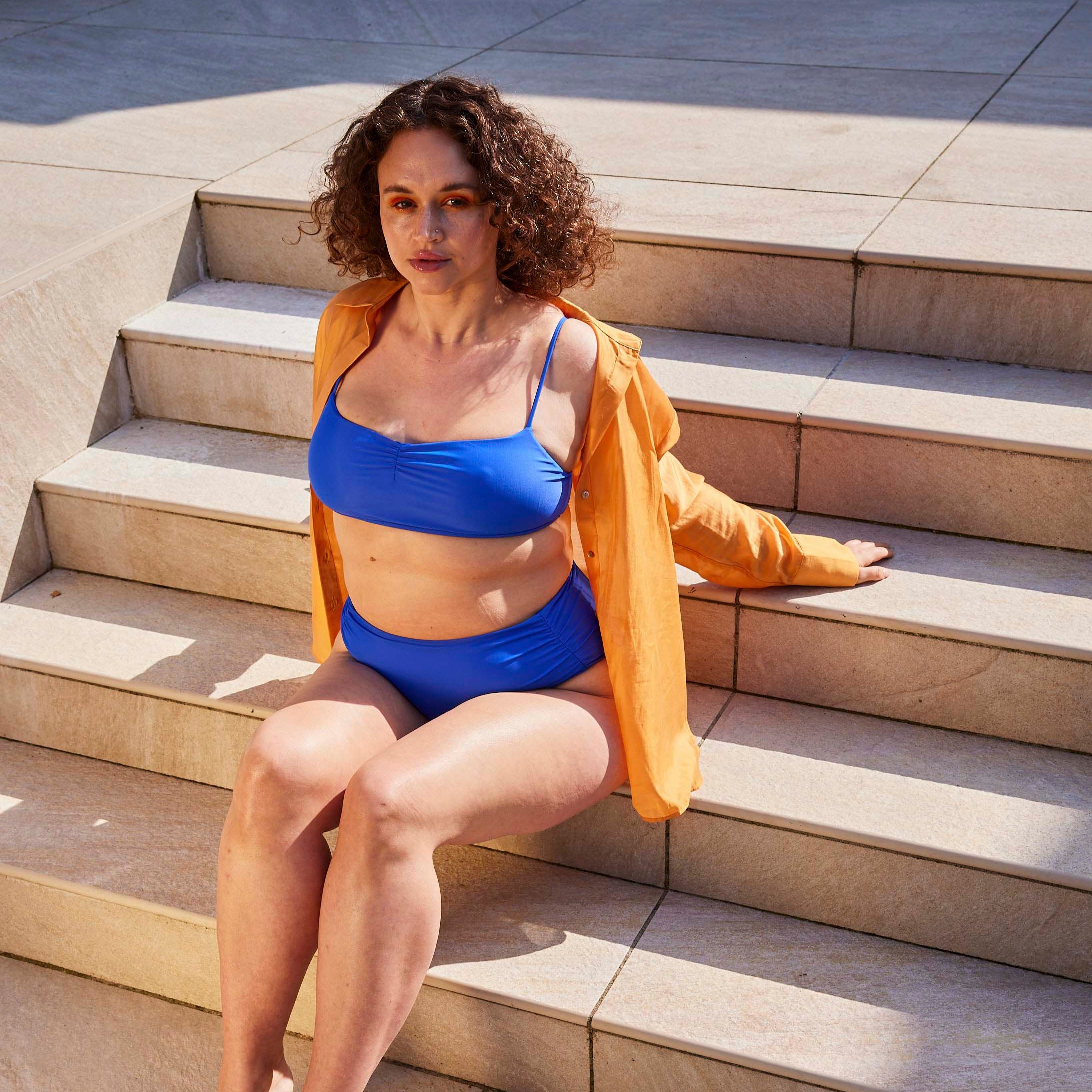 Cartel x Flow bikini top - Cartel Blue