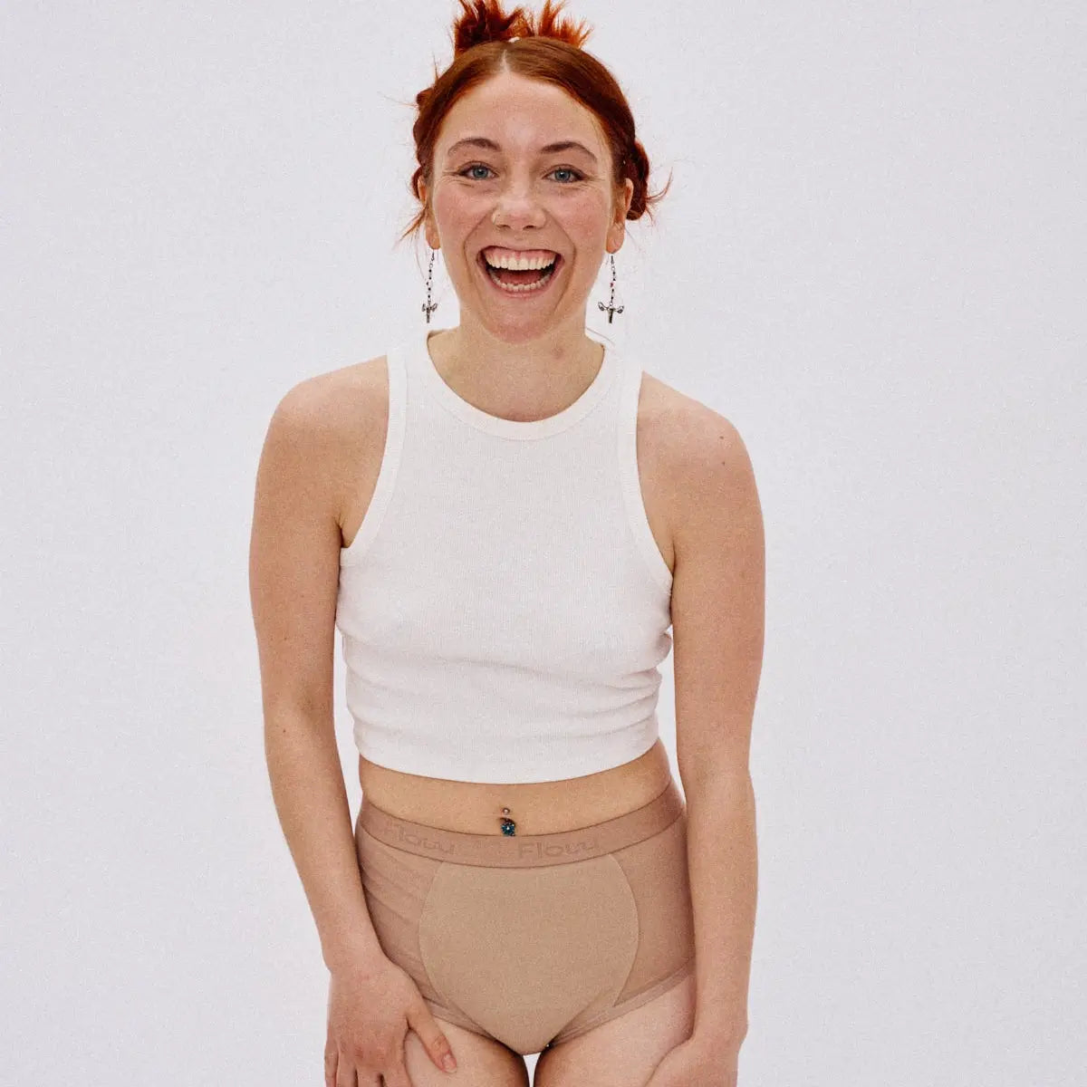 Menstruationstrusse med høj talje Flow Intimates