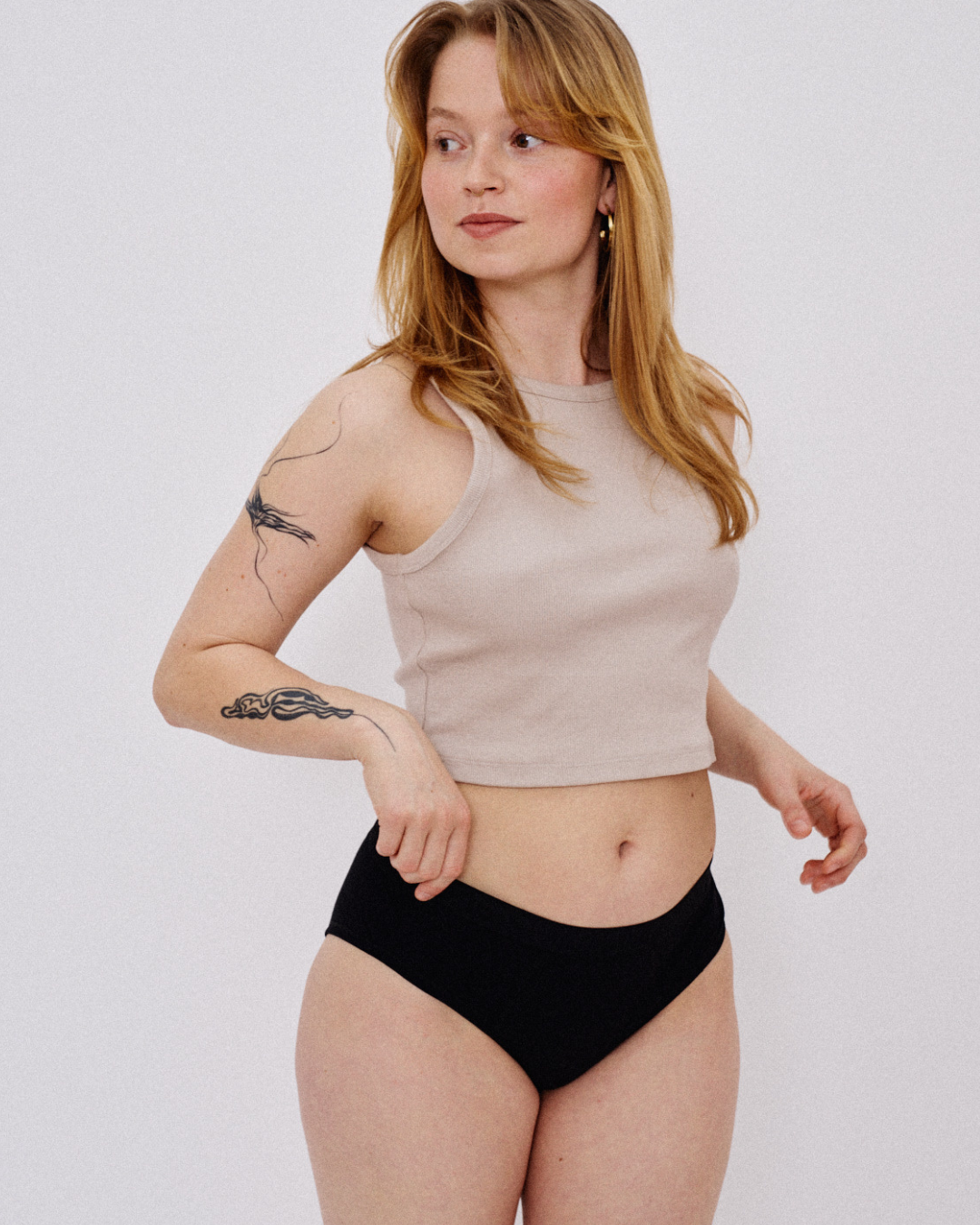 Menstruationstrusse med lav talje
