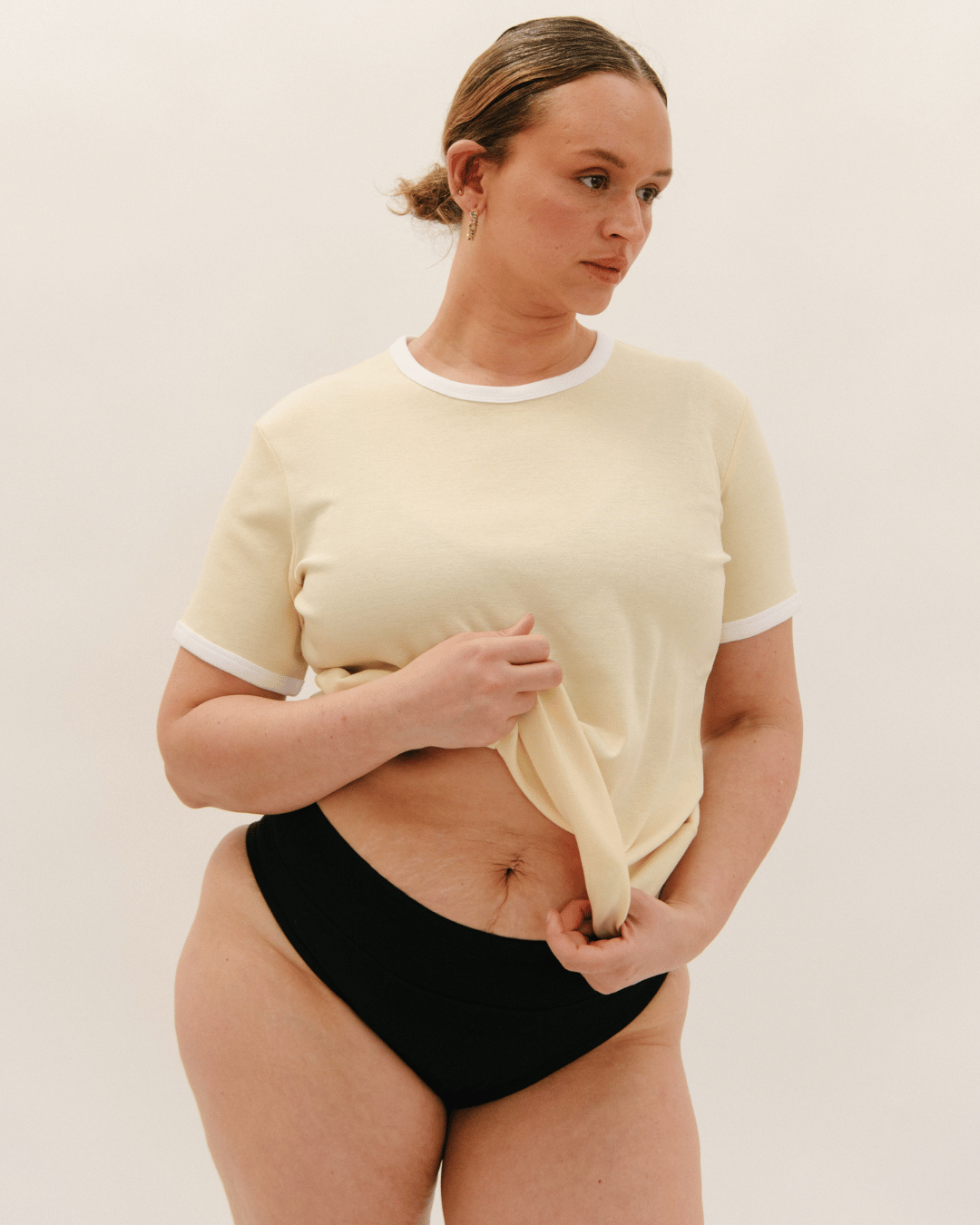 Period Flow Cheeky - mid rise - black