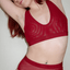 Everyday Bra - Plunge (mesh) - deep red
