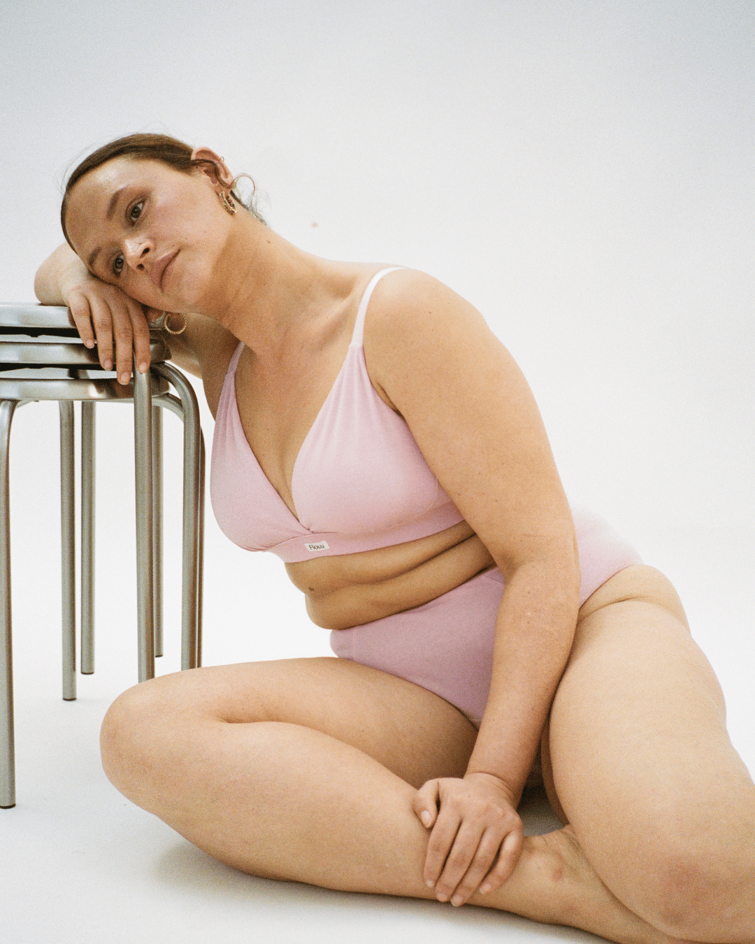 Period Flow Brief - high rise (cotton) - dusty pink